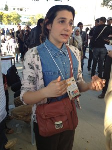 الفتاة التونسية (انتصار قلاع) التي اعتدى عليها الشبيحة